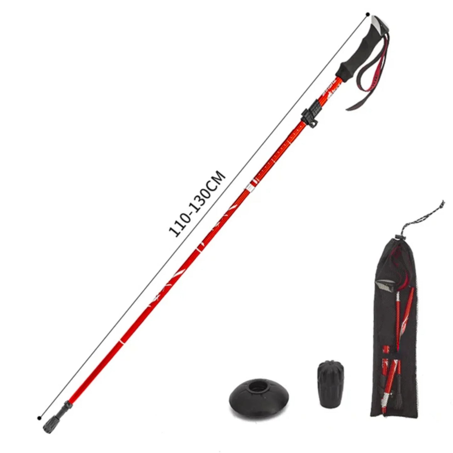 Outdoor Folding Trekking Poles Portable Retractable Walking Sticks
