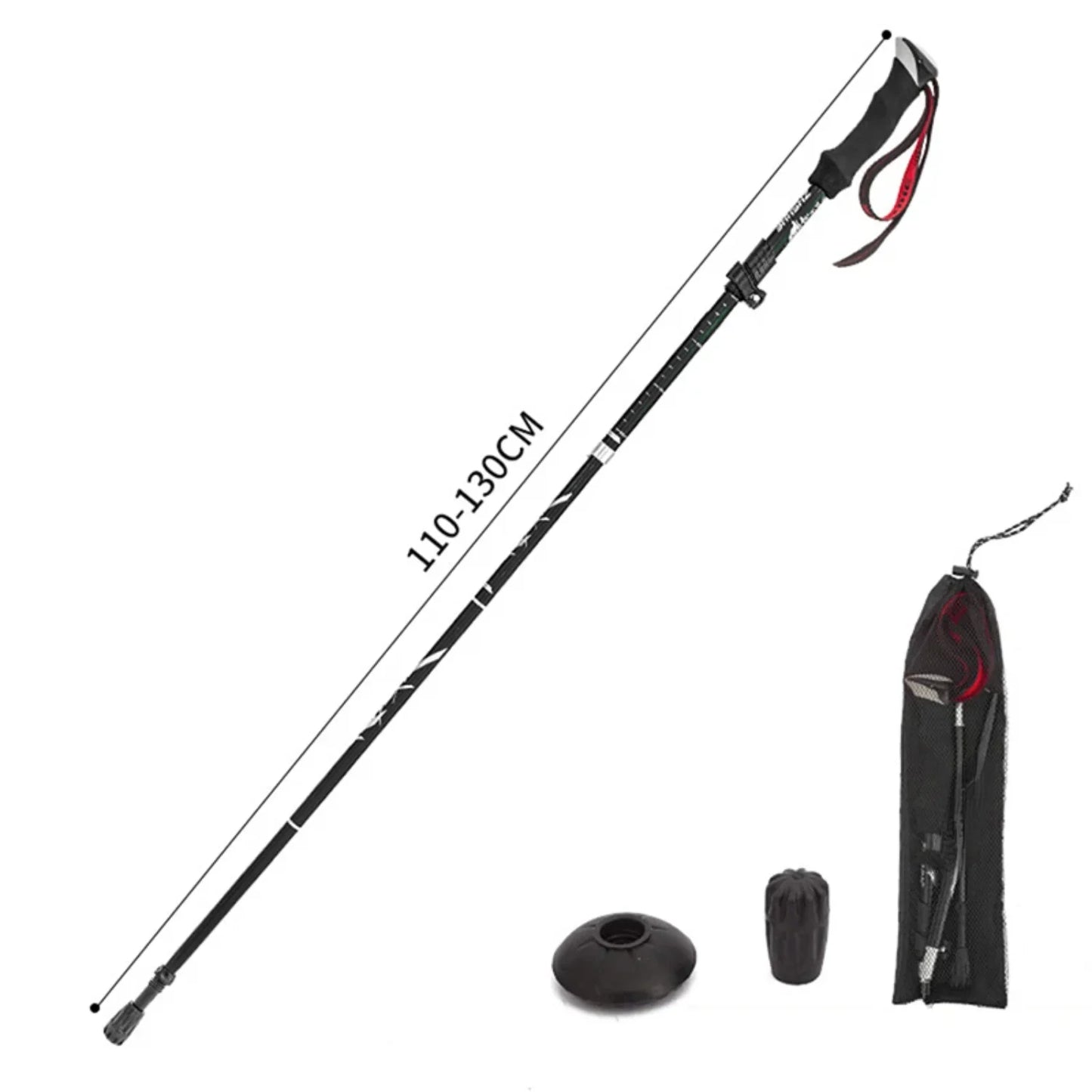 Outdoor Folding Trekking Poles Portable Retractable Walking Sticks