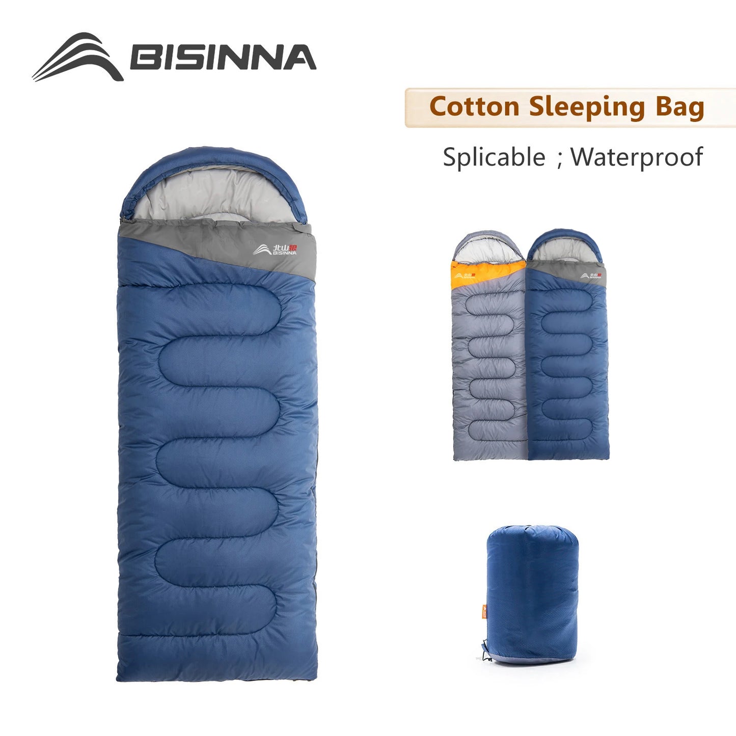 BISINNA Camping Sleeping Bag Ultralight Waterproof Warm