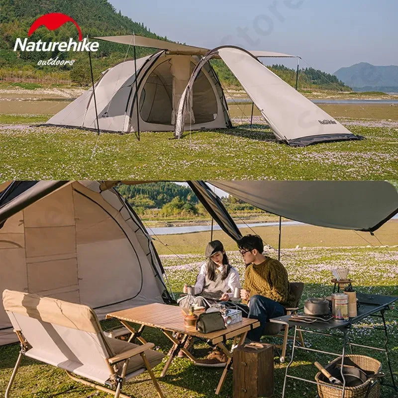 Naturehike 4-6 Persons Tunnel Tent Camping Large Space Portable