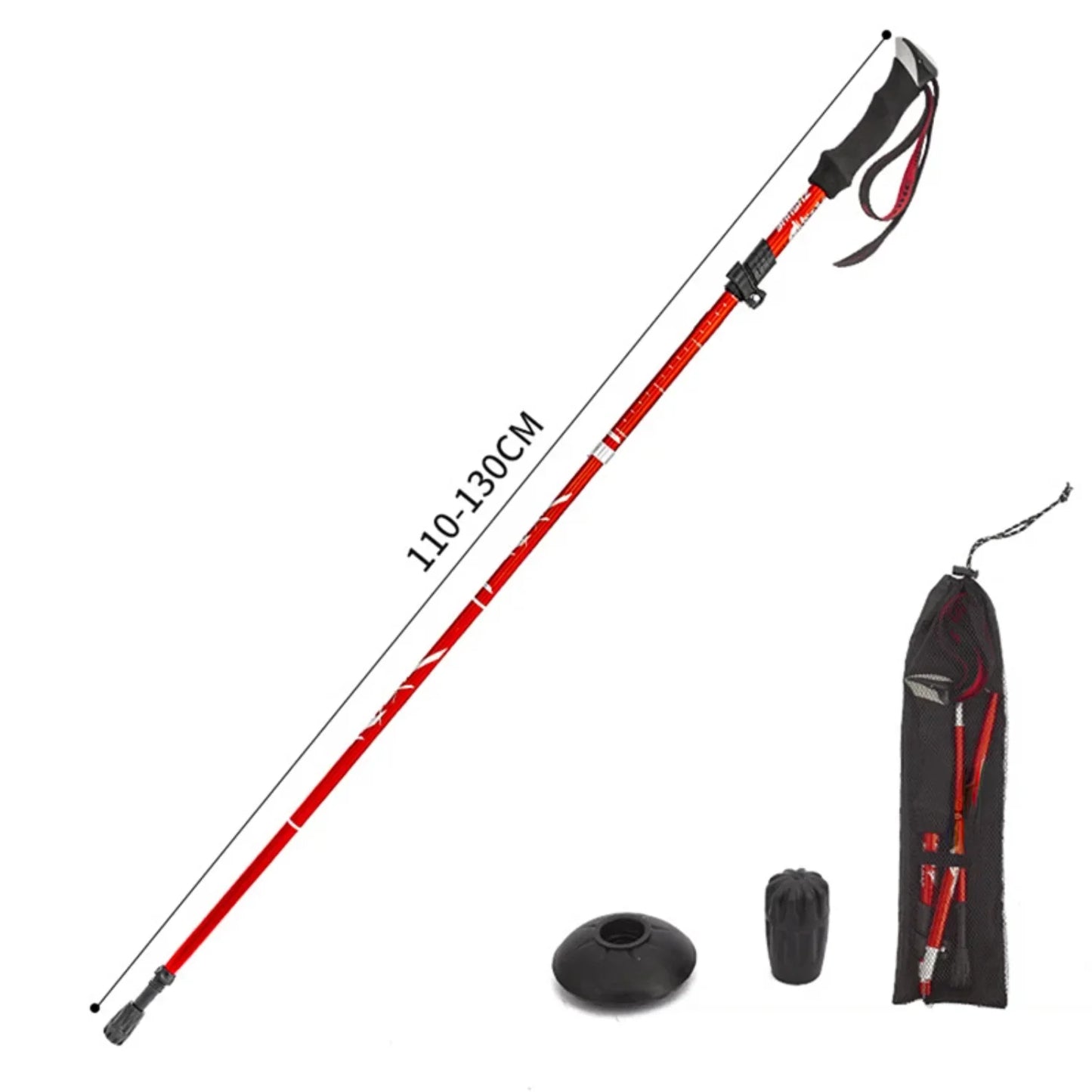 Outdoor Folding Trekking Poles Portable Retractable Walking Sticks