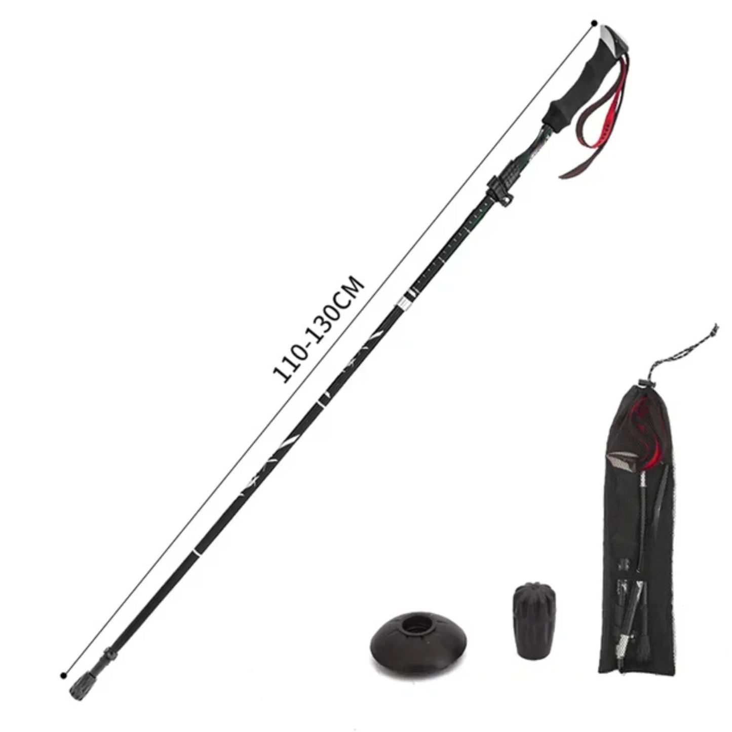 Outdoor Folding Trekking Poles Portable Retractable Walking Sticks