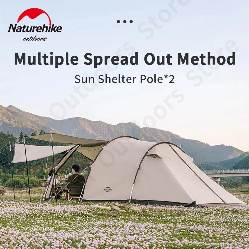 Naturehike 4-6 Persons Tunnel Tent Camping Large Space Portable