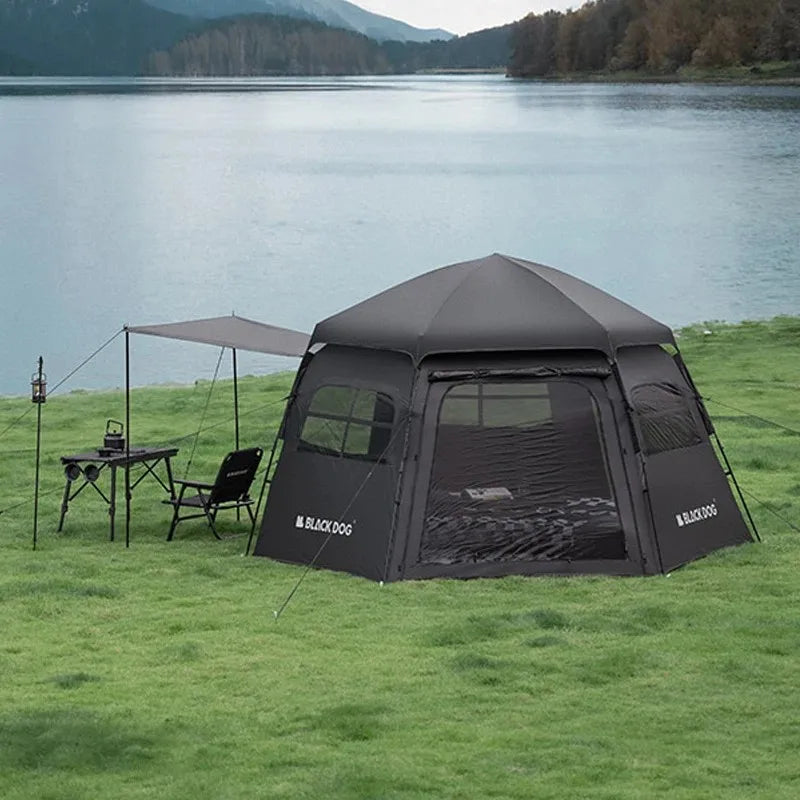 Blackdog 6-8 Person Outdoor Hexagonal Quick-open Tent