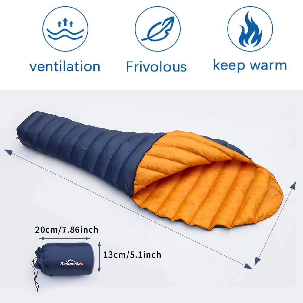 Kamperbox Ultralight Down Sleeping Bag UL250 for Camping