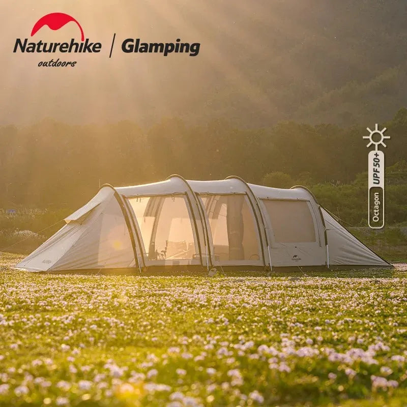 Naturehike 4-6 Persons Tunnel Tent Camping Large Space Portable